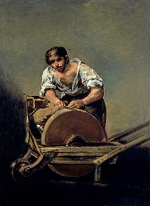El afilador, c.1808-12 de Francisco de Goya